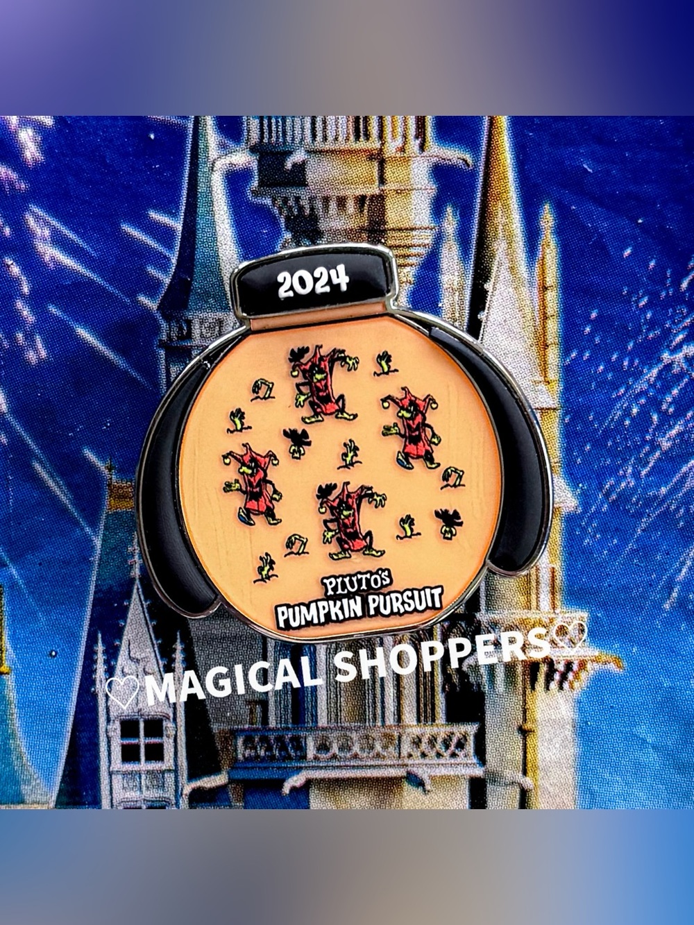 Disney Parks Halloween Pluto’s Pumpkin Pursuit LR Pin Goofy